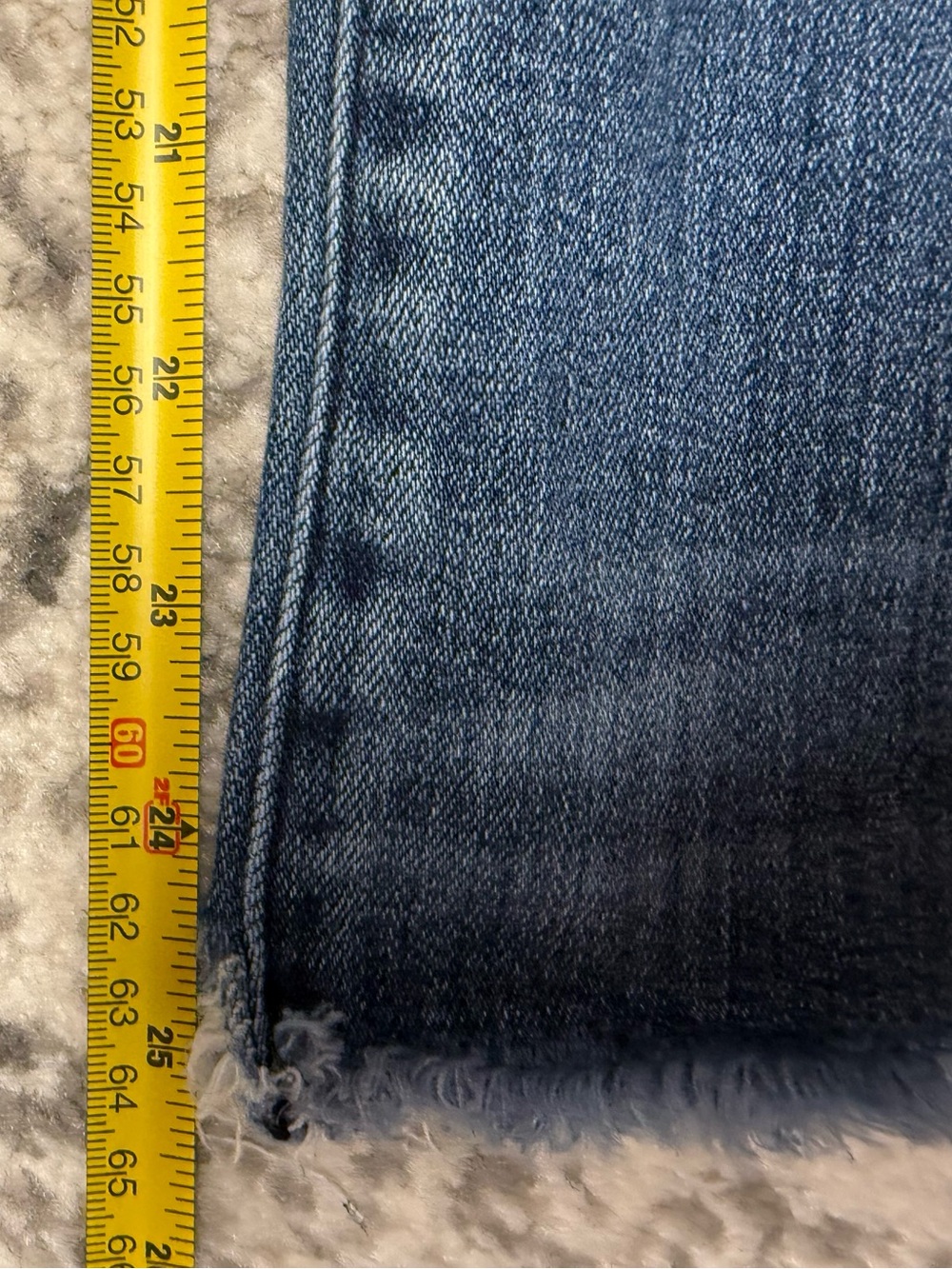 AYR The Bomb Pop Cropped Raw Hem Jeans Women’s 28 Medium Wash High Rise Straight - Picture 9 of 11